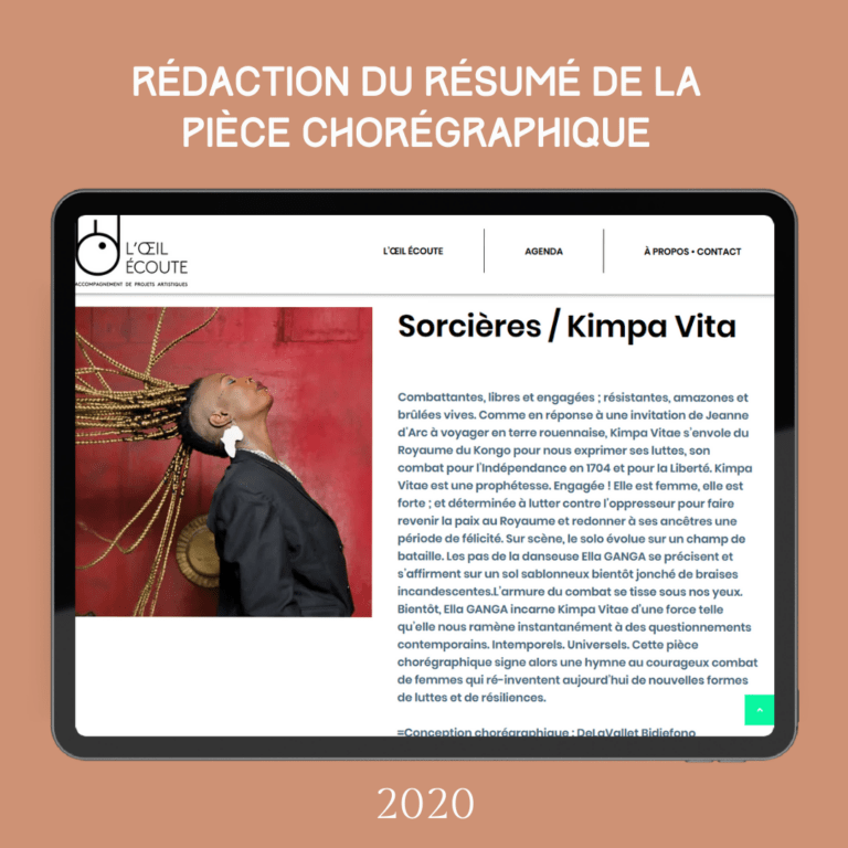 Kimpa Vita - rédaction du résumé de la pièce